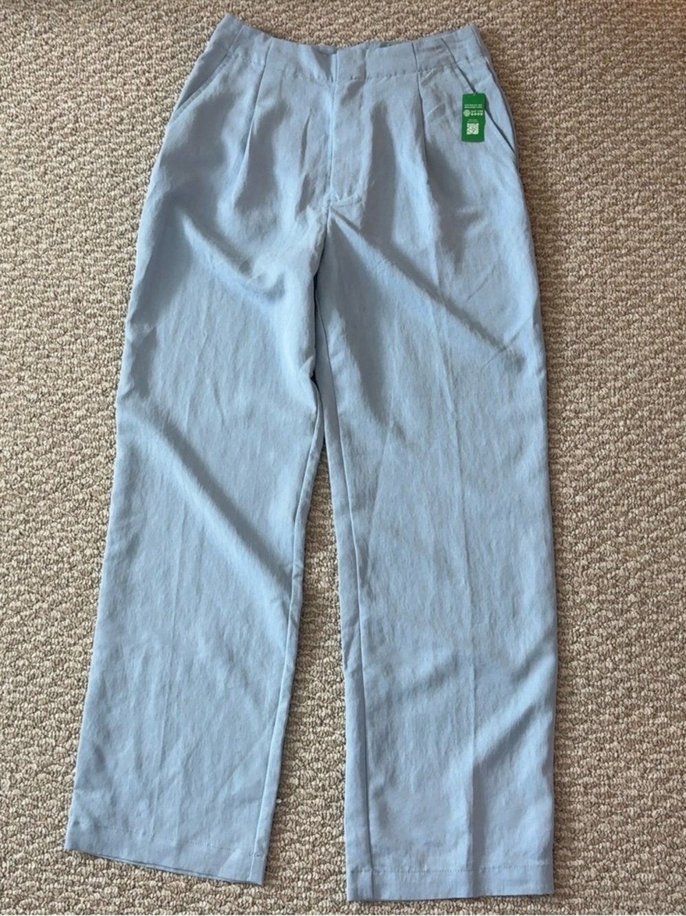 NWT Gap High Rise SoftSuit Pleated Trousers Light Blue